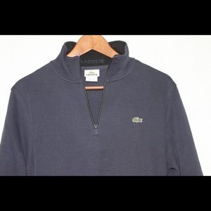 Mens Lacoste half zip up